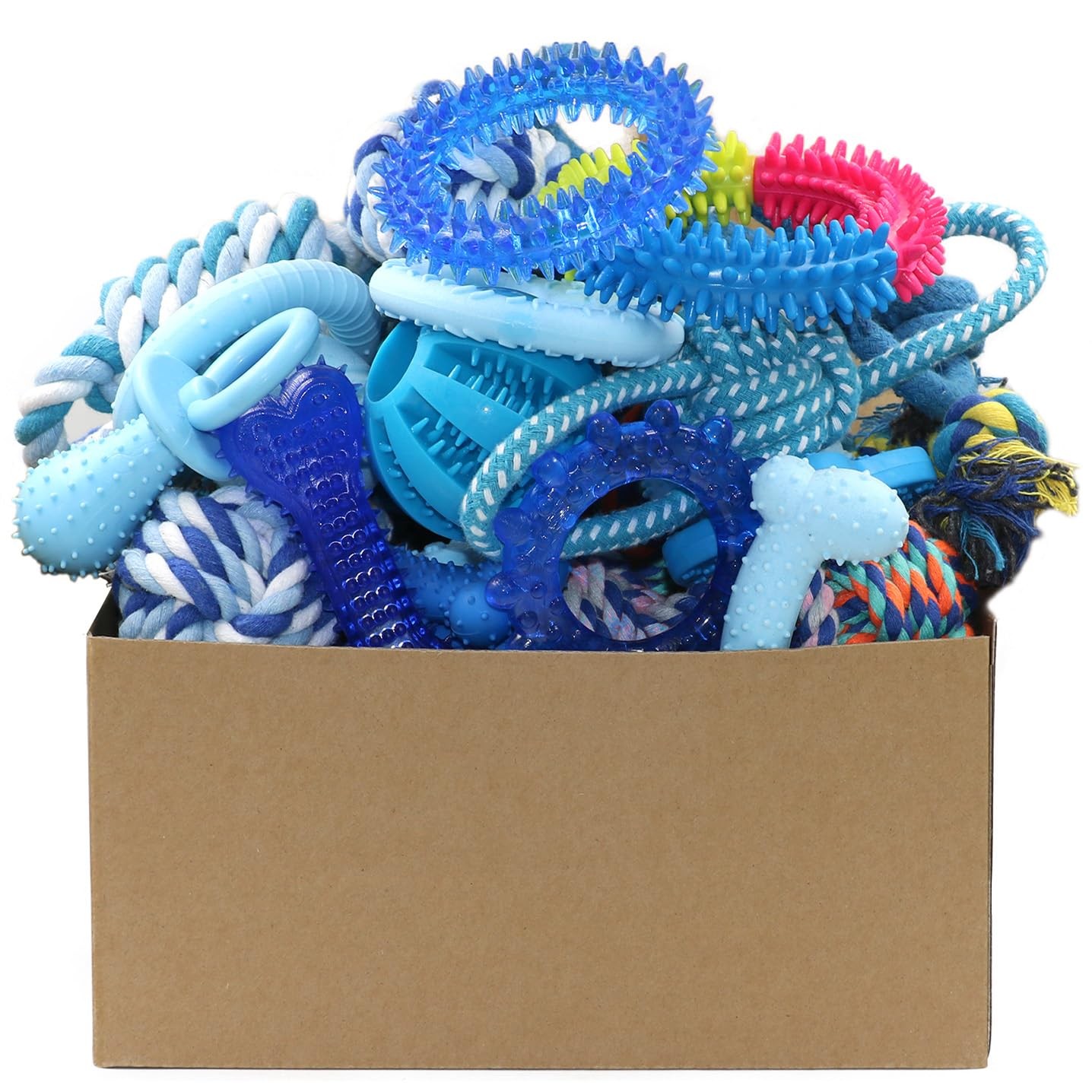 - Blue Dog Teething Toys For Puppies, Puppy Teething Rin