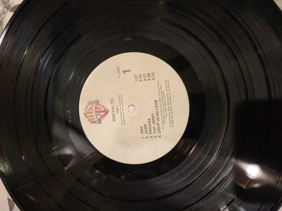 Van Halen 1984 LP Vinyl WB 1-23985 EX Cover/Inner Sleeve David Lee Roth Foto 4 de 4