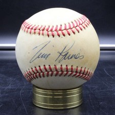Tim Raines/Dwight Doc Gooden Signed Rawlings ONL Baseball Autograph ZJ22882