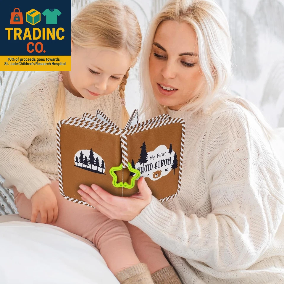 Baby'S My First Family Album Soft Photo Cloth Book Forest Brown Bear My First Bo - Image 4 of 4