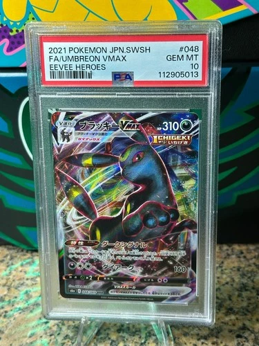 PSA 10 Umbreon VMAX #48 Pokemon Japanese Eevee Heroes
