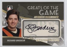 2010-11 ITG Between the Pipes GoalieGraphs Richard Brodeur #A-RB Auto 5r8