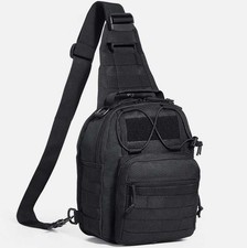Outdoor Tactical Sling Bag Military MOLLE Crossbody Pack Chest Shoulder Backpack