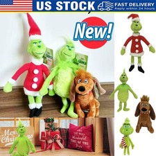 Christmas Grinch Plush Doll Soft Stuffed Teddy Toy Xmas Gift Baby Kids AN