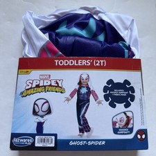 Marvel Spidey and His Amazing Friends Ghost-Spider Toddler Costume 2T Outfit New