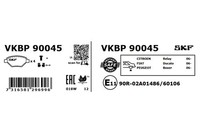 SKF Bremsbelagsatz, Scheibenbremse Hinterachse U.A. FüR CitroËN, Fiat, Peugeot
