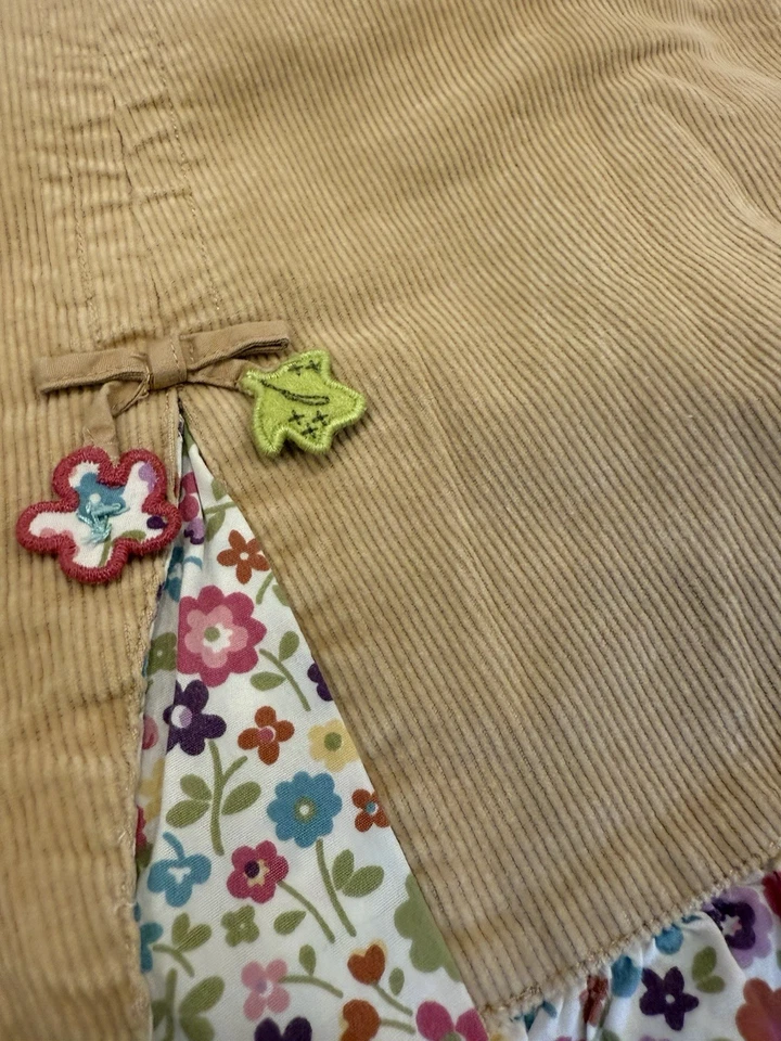 Niñas De Colección Y2K Gymboree Floral Bronceado Falda Talla 5 Pana Usada en Excelente Condición Años 90’s Foto 2 de 3