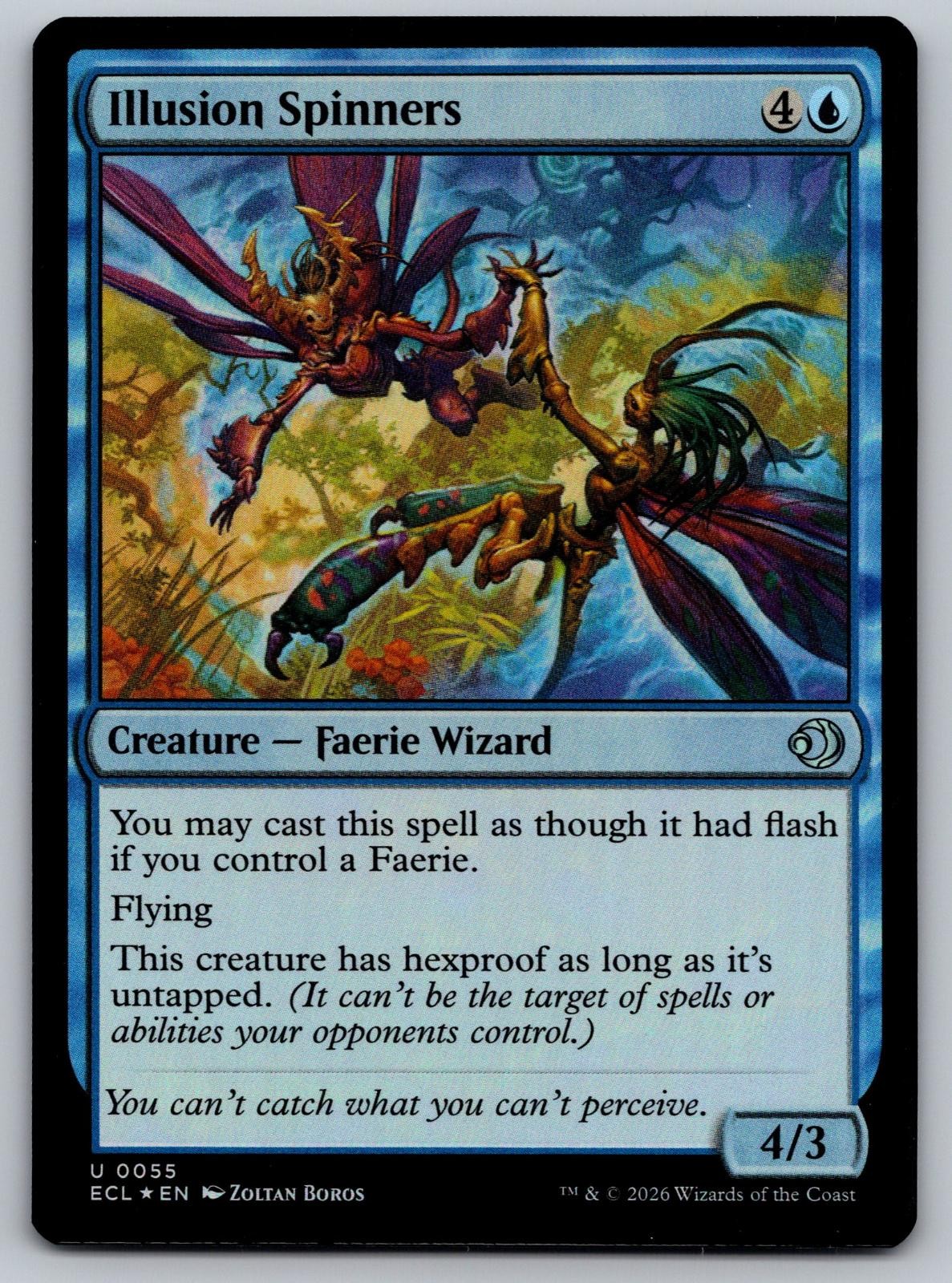 Illusion Spinners 55 Uncommon Lorwyn Eclipsed Magic: The Gathering Foil NM