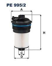 FILTRON Pe 995/2 Combustible Filtro para Ford