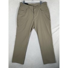 Under Armour Golf UA Tech Pants Mens 36x30 Beige Performance Stretch NEW