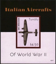 TUVALU 2015 Francobolli Foglio Aerei MNH #30455