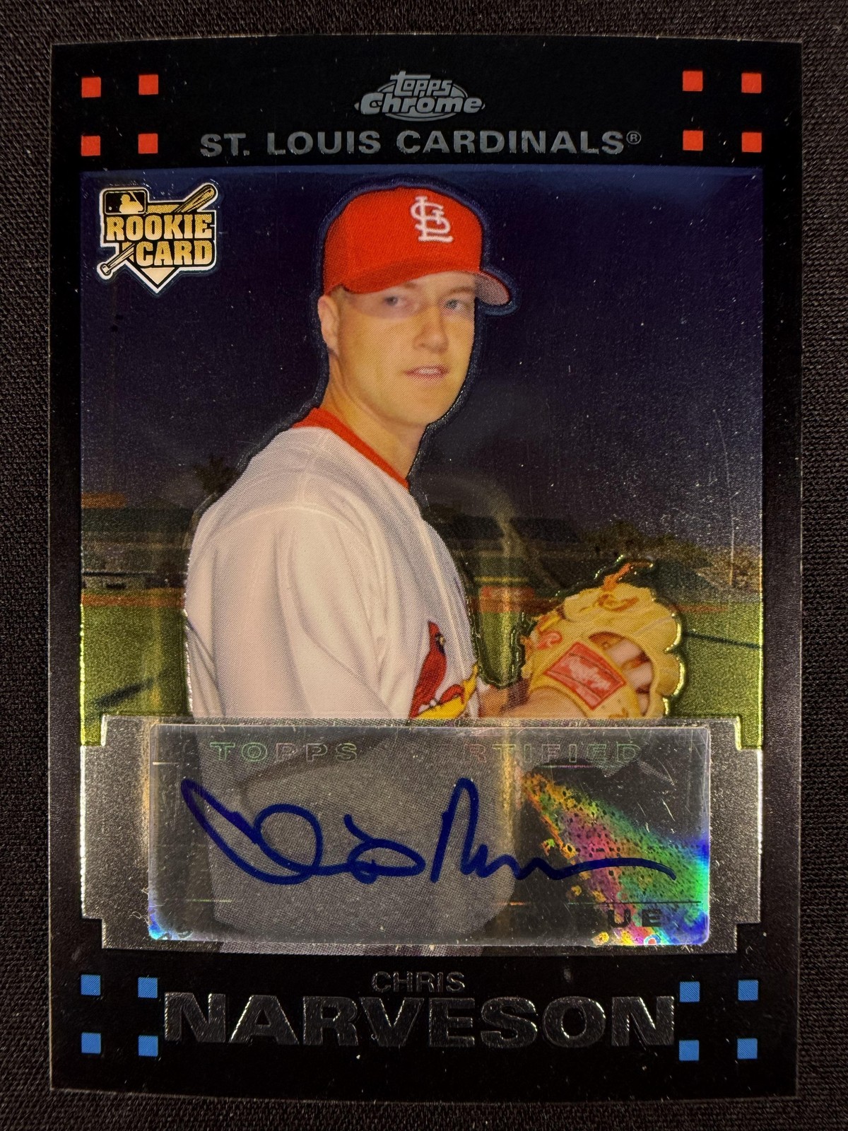 2007 Topps Chrome #344 Chris Narveson Rookie Autograph Auto