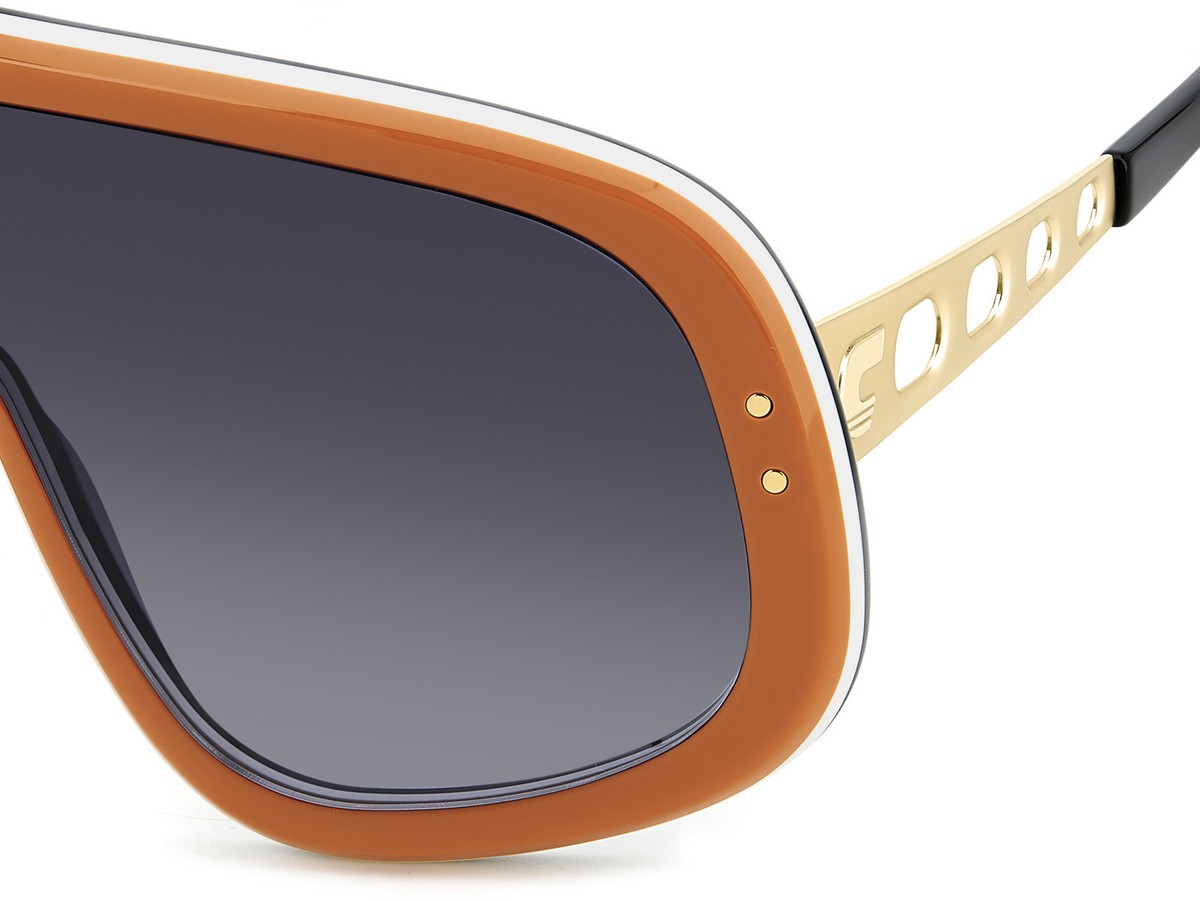 Carrera FLAGLAB 17 0C3E 9O Shield Sunglasses - Orange / Grey Carrera FLAGLAB 17 C3E 9O Sunglasses Orange Gold - eye-oo.com main image 2
