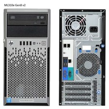 HP ProLiant ML310e Gen8 V2 Intel Xeon E3-1220 4GB RAM TOWER SERVER - 4x 1TB HDDs