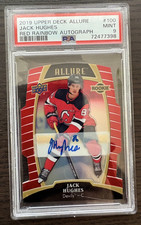 2019 UD ALLURE 🥇🇺🇸 JACK HUGHES RC 🔥 RED RAINBOW & AUTOGRAPH🔥 158/249 PSA 9