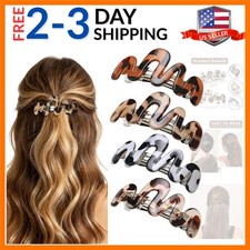 French Clip Hair Barrettes - 4 Pack Barrettes for Women Fine Thin Thick Hair ...