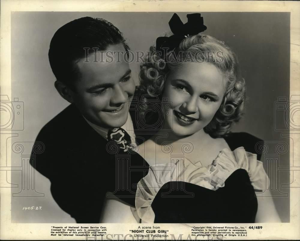 1944 Press Photo Judy Clark and Co-Star in Scene From 