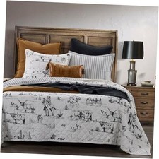 Ranch Life Full Queen Full/Queen  2 Standard Shams Ranch Life Black, White