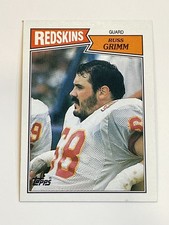 1987 Topps Football #73 - Russ Grimm - Washington Redskins