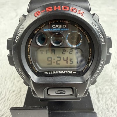 CASIO DW6900-1V G-Shock Chronograph Durable Multifunctional Watch, Black