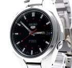 Vintage [Exc+5] SEIKO 5 7S26-02F0 Black Dial Automatic Day Daye Mens Watch JAPAN
