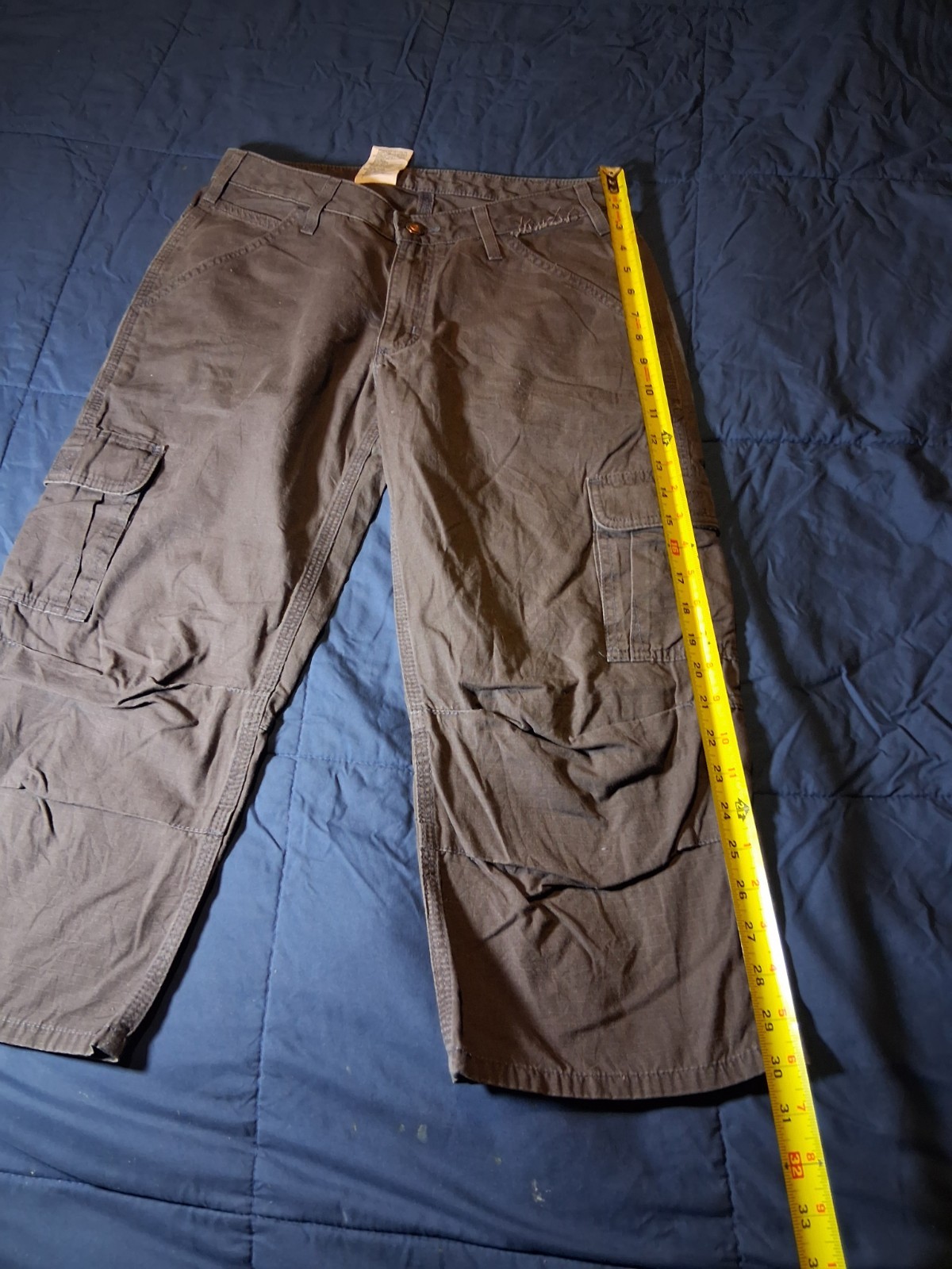 Carhartt Cargo Women's Capri Cropped Pants Brown Relaxed Fit Size 4 Ripstop thumbnail 2