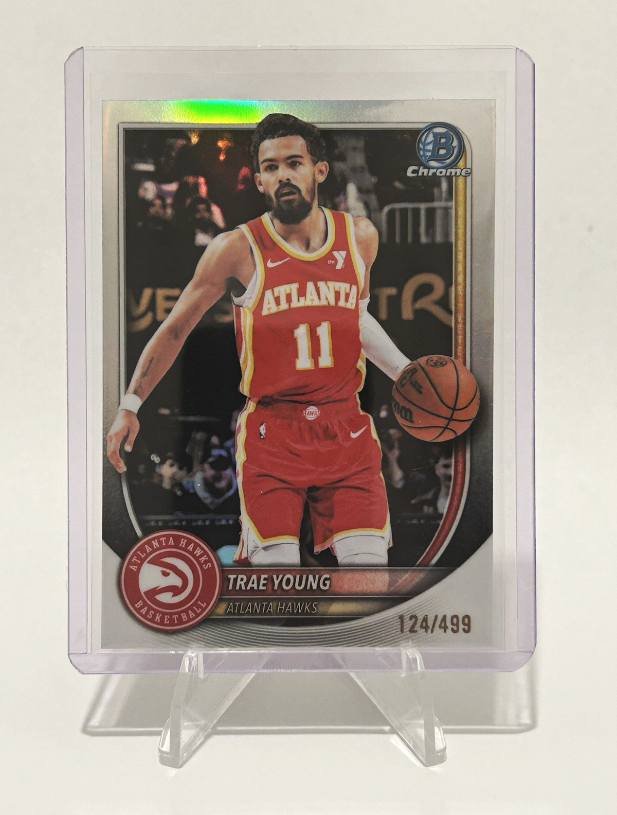 Topps Bowman Chrome 2025-26 Trae Young Atlanta Hawks Basketball #BCV-83 /499