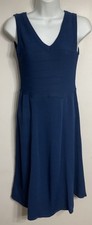 SERAPHINE MATERNITY DRESS Women’s Size 2 SLATE BLUE KNIT WORK JUMPER NEW