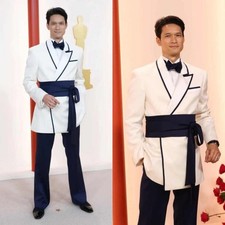 New Best Groom Man Formal Jacket Pant Slim Fit Single Breasted Suit for Wedding