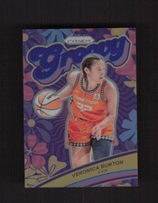 2024 Panini Prizm WNBA #11 Veronica Burton Groovy Prizms Blue #/49