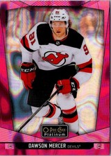 2024-25 O-Pee-Chee Platinum #85 Dawson Mercer Pink Magma