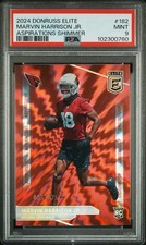2024 Donruss Elite Aspirations Shimmer #182 Marvin Harrison Jr. RC PSA 9 95/875