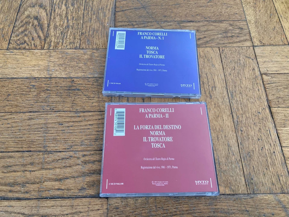 Franco Corelli A Parma Volume I and II (2 CD Set) Myto Italy Norma Tosca Forza - Image 3 of 3