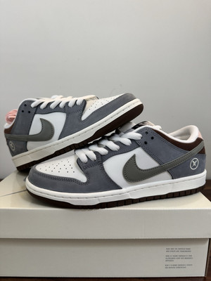 Brand New Men's Nike SB Dunk Low Yuto Horigome Grey White Skate Shoes Size 8