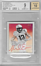 MIKE EVANS 2014 Bowman 1950 Bowman Mini Rookies RC Auto #4/5 BUCCANEERS Red Ink