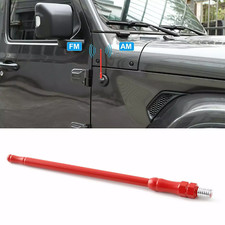 6.7inch Red Stubby Reflex Antenna Replacement For Jeep Wrangler Jk Jl Jt 2007 6.7inch Red Stubby Reflex Antenna Replacement For Jeep Wrangler Jk Jl Jt 2007