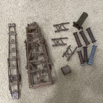 MEGA BLOKS DRAGONS KRYSTAL WARS, VORGAN STRONGHOLD Crane Parts Only Lot 13 pc