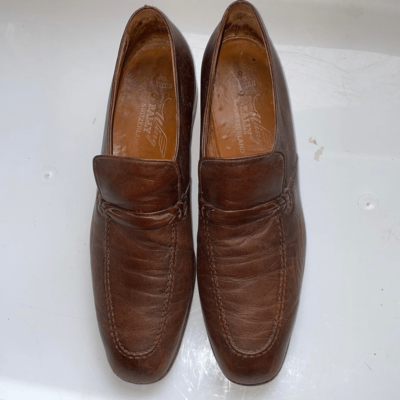 Vintage Bally of Switzerland Marlon brown leather slip on  display picture 3