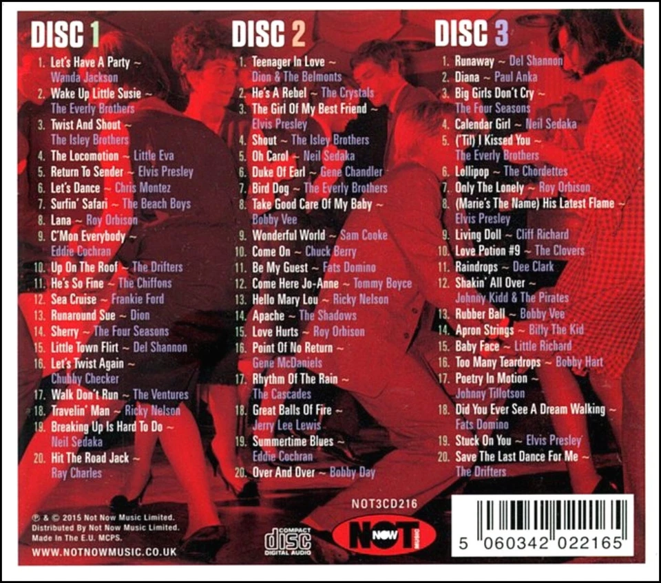 60 Greatest ROCK & ROLL PARTY HITS * New 3-CD Boxset * All Orig 50's & 60's Hits Foto 2 de 2