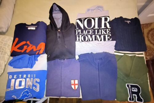 Men's XL Mixed Sweaters Lot of 8