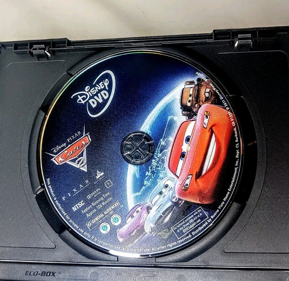 Cars 2 DVD Disney Pixar Family Kids Movie  - Image 3 of 3