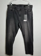 NYC The Perfect Jean Men’s Athletic Fit Axel-Grey Size 42X34 NEW