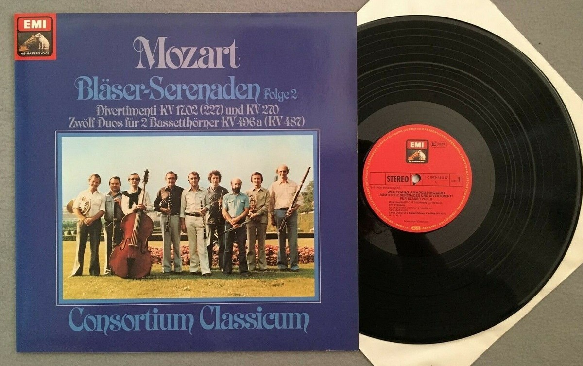 J264 Mozart Wind Serenades Klöcker Consortium Classicum EMI 1C 063