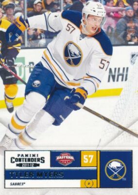 2011-12 Panini Contenders #57 TYLER MYERS - Buffalo Sabres