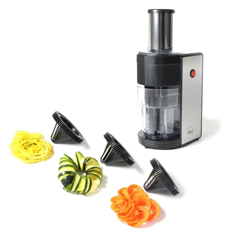 Espiralizador eléctrico de verduras vegetariano calabacín espiral Zoodle rebanadora mandolina Foto 4 de 4