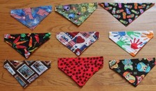 Dog Bandana- OVER THE COLLAR-clothes-Handmade - Choice Pattern Size XS,S,M,L,XL
