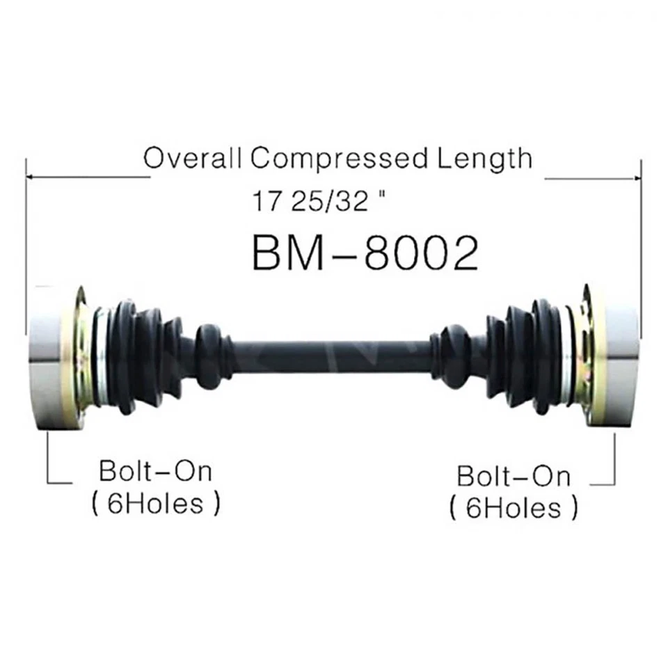 Conjunto conjunto conjunto conjunto CV Surtrack CV par trasero para BMW 528e tracción trasera 1982 1983 84 Foto 4 de 4