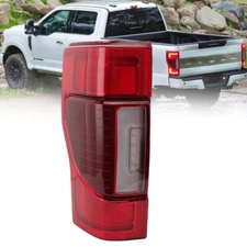 Left Driver LED Tail Light Brake W/Blind Spot For Ford F-250 F-350 2020-2022