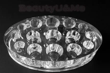 15 Holes Oval Tattoo Acrylic Pigment Best Quality Ink Cup Holder Clear US Seller