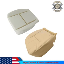 Driver Bottom Leather Seat Cover Tan+Foam Pad For 07-14 Silverado Tahoe YUKON